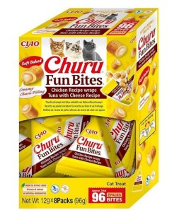 Churu Cat Snacks Stuffed with Tuna and Chicken 8 Packs