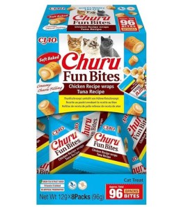 CHURU SNACK GATTO RIPIENI AL TONNO E POLLO 8 PACCHI