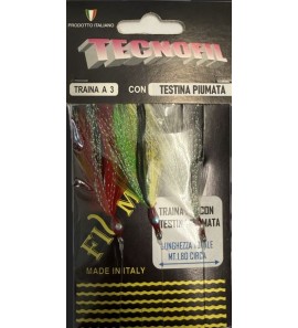 TECNOFIL FINALI DA TRAINA CON 3 TESTINE PIUMATE