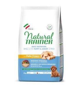 NATURAL TRAINER PUPPY E JUNIOR POLLO FRESCO E RISO