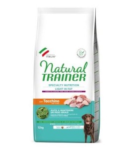 NATURAL TRAINER LIGHT IN FAT MEDIUM MAXI ADULT CON TACCHINO