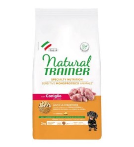 NATURAL TRAINER SENSITIVE ADULT CON CONIGLIO E CEREALI INTEGRALI