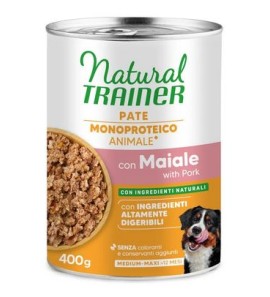 NATURAL TRAINER ADULT MEDIUM MAXI CON MAIALE 400GR