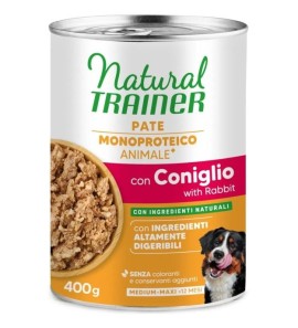 NATURAL TRAINER ADULT MEDIUM MAXI CON CONIGLIO 400GR