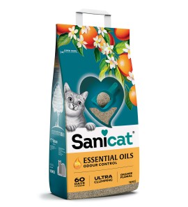 SANICAT LETTIERA ESSENTIAL OILS ORANGE FLORAL 10KG