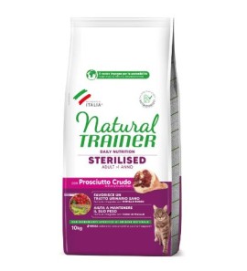 NATURAL TRAINER ADULT STERILISED CON PROSCIUTTO CRUDO