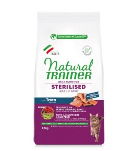 NATURAL TRAINER ADULT STERILIZED WITH TROUT