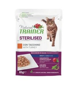 NATURAL TRAINER ADULT STERILISED CAT WITH TURKEY