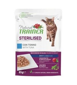 NATURAL TRAINER ADULT CAT STERILIZED WITH TUNA 85GR