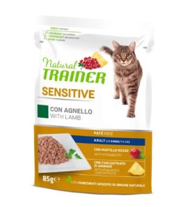 NATURAL TRAINER ADULT CAT SENSITIVE WITH LAMB 85GR