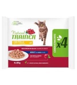 NATURAL TRAINER FLOW PACK ADULT POLLO 4X85G