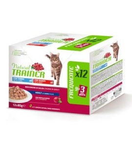 NATURAL TRAINER MULTIPACK ADULT TUNA AND BEEF 12X85GR