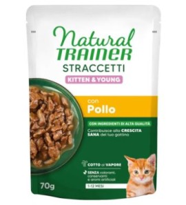 NATURAL TRAINER CHICKEN CAT STRIPS 85GR
