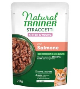 NATURAL TRAINER SALMON CAT STRIPS 85GR