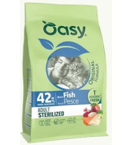 OASY DRY CAT ADULT STERILISED FISH 1.5KG