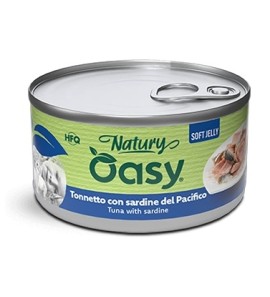 OASY GATTO TUNA WITH SARDINES NATURY HFQ 85GR