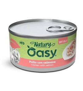 OASY GATTO POLLO CON SALMONE NATURY HFQ 85GR