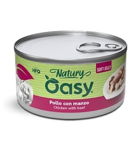 OASY CAT CHICKEN WITH BEEF NATURY SOFT JELLY HFQ 85GR
