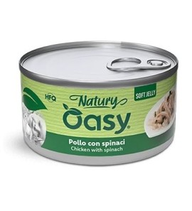OASY GATTO POLLO CON SPINACI NATURY SOFT JELLY HFQ 85GR