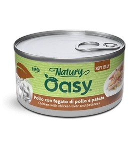 OASY CAT CHICKEN, LIVER AND POTATOES NATURY SOFT JELLY HFQ 85GR