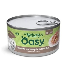 OASY CAT TUNA WITH CLAMS NATURY SOFT JELLY HFQ 85GR