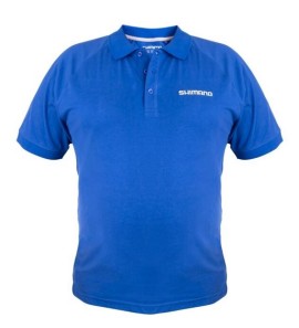 SHIMANO SHORT SLEEVE POLO BLU