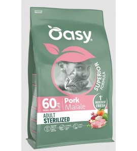 OASY CAT SUPERIOR ADULT STERILISED PIG