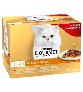 Purina Pro Plan Cat Gold Cans Delights in Sauce 24x85