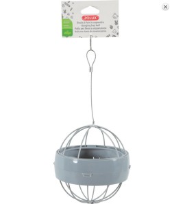 ZOLUX GREY HANGING HAY BALL FEEDER