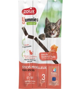 ZOLUX CAT SNACK YUMMIES SALMON AND TROUT 3X5GR