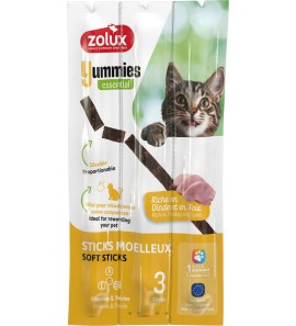 ZOLUX CAT SNACK YUMMIES TURKEY AND LIVER 3X5GR