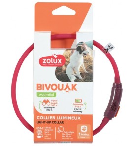 ZOLUX RED PUPPY LIGHT COLLAR