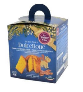 LEOPET DOG PANETTONE BACON 80GR