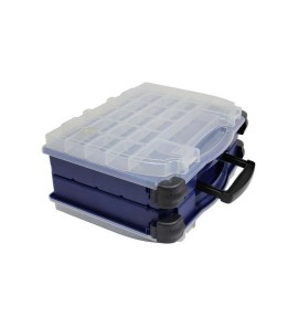 PLANO CASSETTE DBL COVER 2 SIDED BLUE/CLEAR