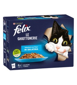 PURINA GATTO FELIX LE GHIOTTONERIE SALMONE E TONNO