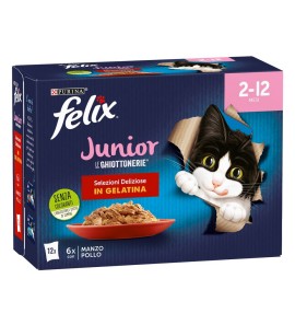 PURINA GATTO FELIX LE GHIOTTONERIE JUNIOR MANZO E POLLO