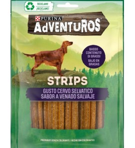 PURINA CANE STRIPS ADVENTUROS GUSTO CERVO 90GR