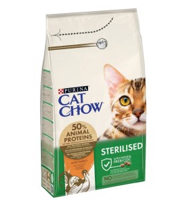 PURINA PRO PLAN GATTO SECCO CAT CHOW STERILISED TACCHINO 1.5KG