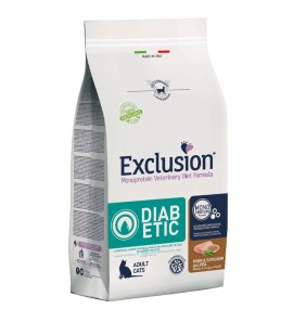 EXCLUSION GATTO SECCO DIABETIC ADULT MAIALE SORGO E PISELLI