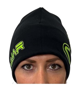 SALVIMAR BLACK FLEECE HAT WITH GREEN WRITING