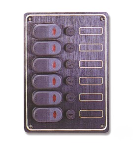 TREM WATERPROOF PANEL WITH SIX-SWITCH INDICATOR LIGHT