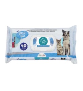 LEOPET SALVIETTE TALCO IGIENIZZANTI E DETERGENTI 40PZ