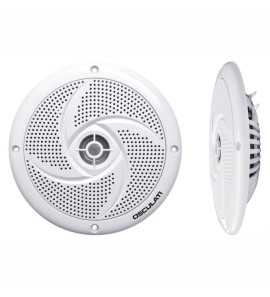 OSCULATI 6.5'' ULTRA FLAT DOUBLE CONE STEREO SPEAKERS, WHITE