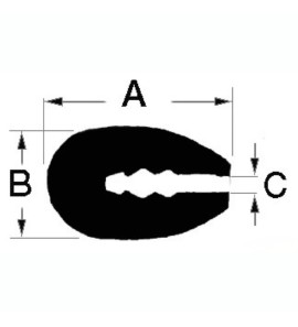 OSCULATI PVC NYLON PROFILE GASKET 3.5MM