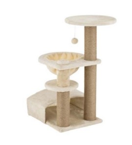 LEOPET SCRATCHING POST WITH DOUBLE FLORIDA BED 40X50X80CM