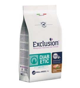 EXCLUSION SECCO DIABETIC SMALL MAIALE SORGO E PISELLI 2KG