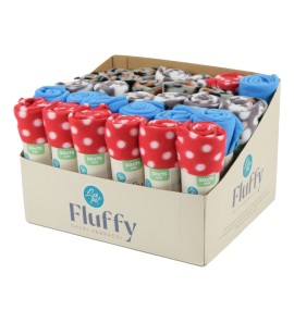 LEOPET COPERTA FLUFFY IN SOFFICE PILE IN FANTASIE ASSORTITE