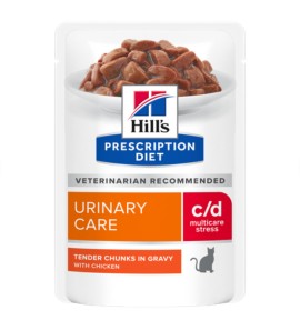 HILL'S GATTO UMIDO URINARY CARE C/D MULTICARE STRESS POLLO 85GR