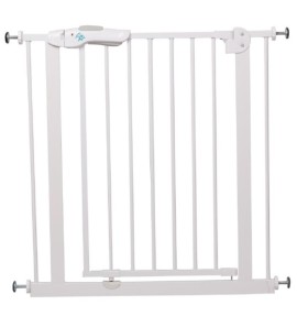 LEOPET CANCELLO SICUREZZA BIANCO CON ESTENZIONI 110X79 CM