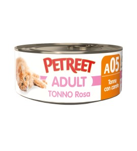PETREET TONNO ROSA ADULT A05 TONNO E CAROTE 70GR